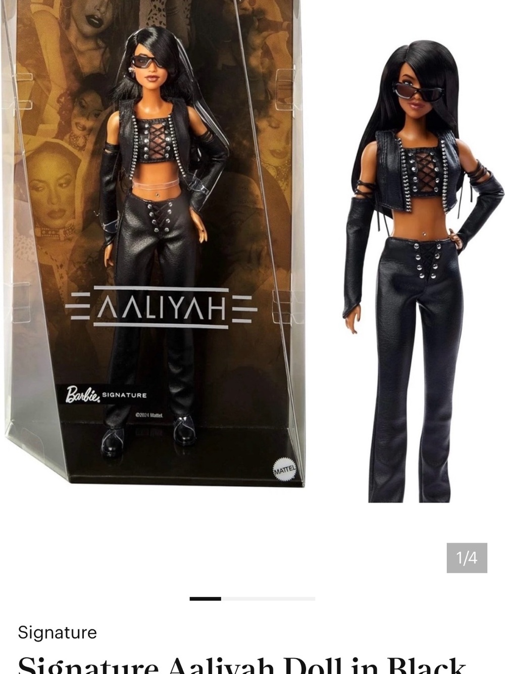 Signature Aaliyah-Inspired Wide Leg Pants & Crop Jacket in Black